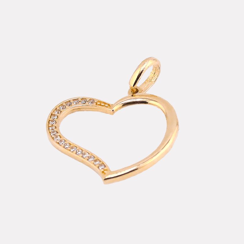 Dije Silueta Corazon C/p 14k 1.1